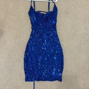 Blue hoco dress